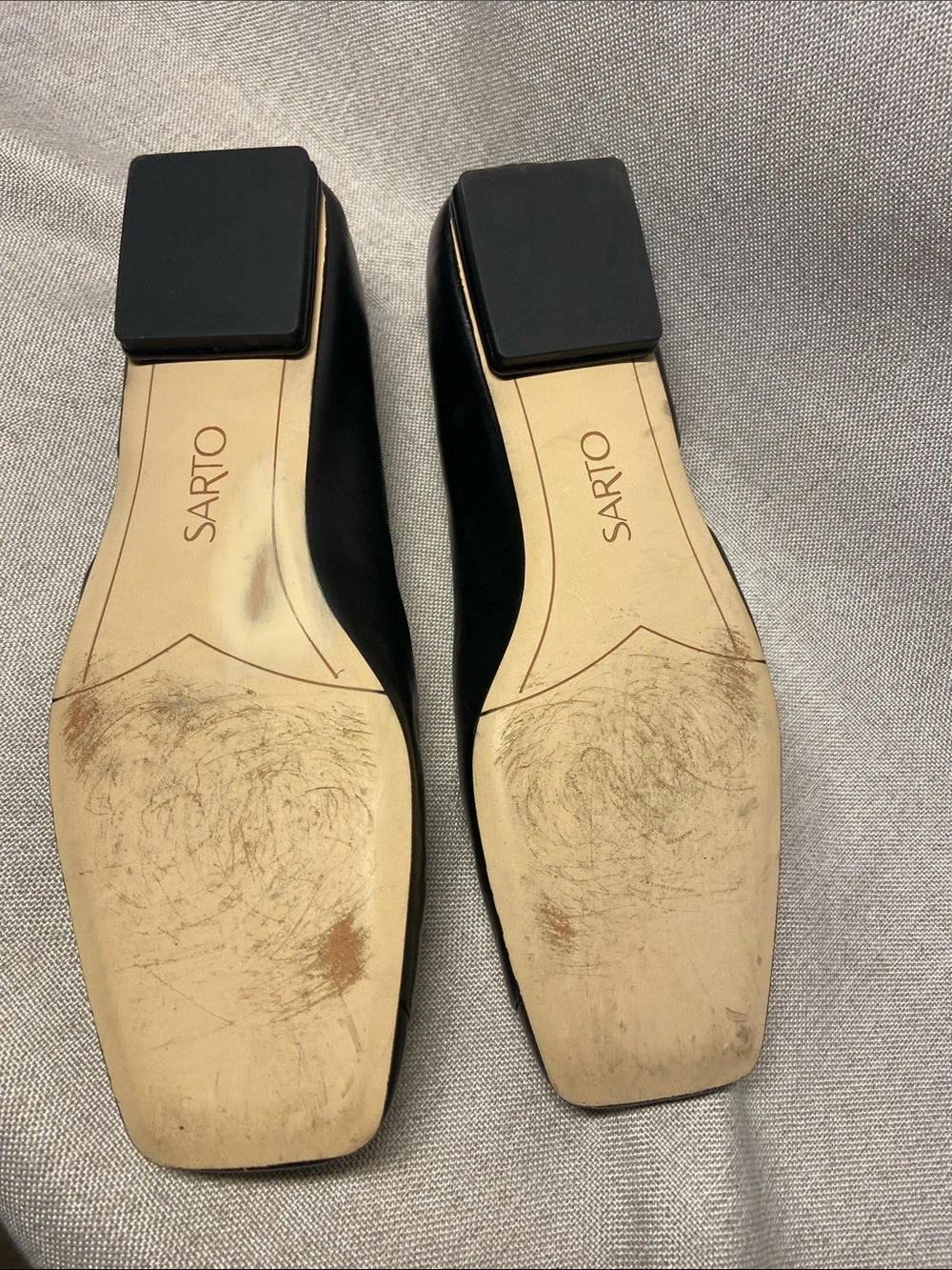 Franco Sarto Tracy flats Leather shoes. Size 9 - Picture 7 of 8